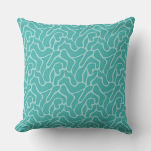 Explore Seamless Turquoise Patterns Cushion