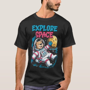 Explore Space Astronaut Bear T-Shirt
