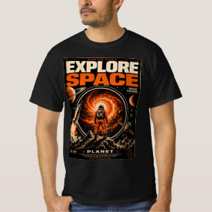 Explore Space – Retro Sci-Fi T-Shirt