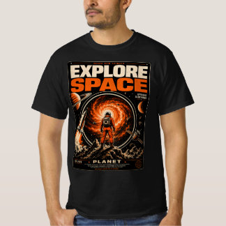 Explore Space – Retro Sci-Fi T-Shirt