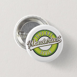 Explore Spain Wonderlust 3 Cm Round Badge