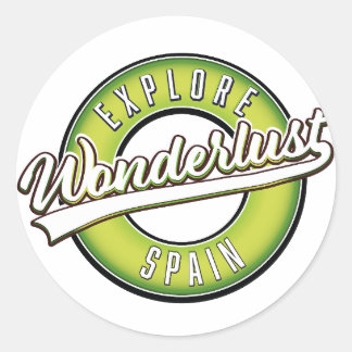 Explore Spain Wonderlust  Classic Round Sticker