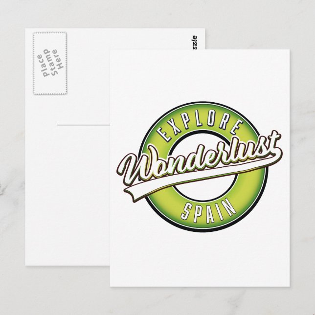 Explore Spain Wonderlust  Postcard (Front/Back)