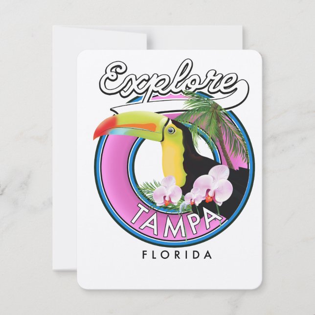 Explore Tampa Florida retro logo (Front)