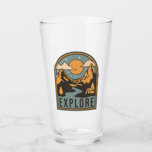 Explore text design glass
