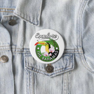 Explore the Bahamas logo 7.5 Cm Round Badge