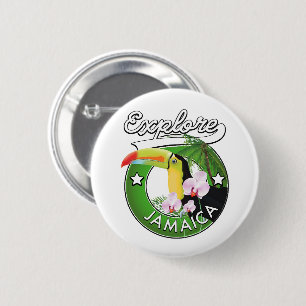 Explore the Bahamas logo Car Magnet Button