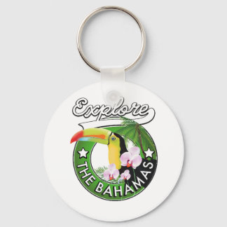 Explore the Bahamas logo Magnet Key Ring
