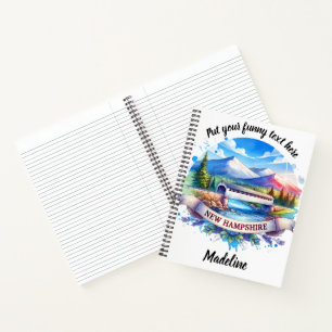 Explore the beauty of new hampshire in vibrant art notebook