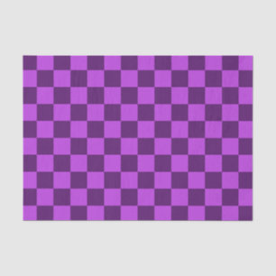 Explore the Boldness of Purple Chequerboard Tissue Paper