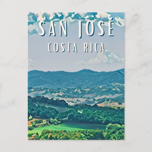 Explore the capital of Costa Rica: San José Postcard (Front)