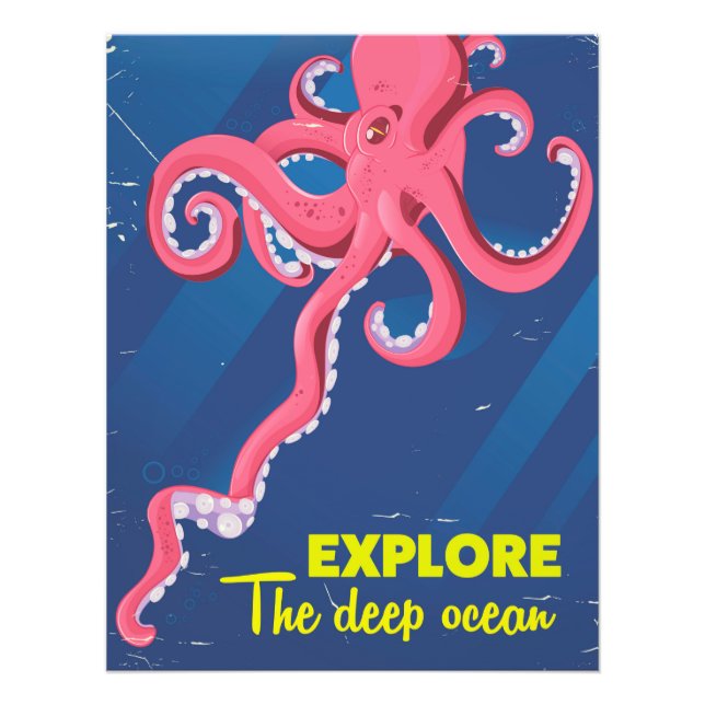 Explore the Deep Ocean Photo Print (Front)