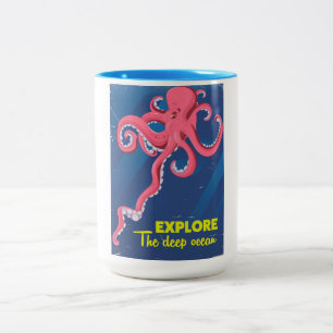 Explore the Deep Ocean Two-Tone Coffee Mug