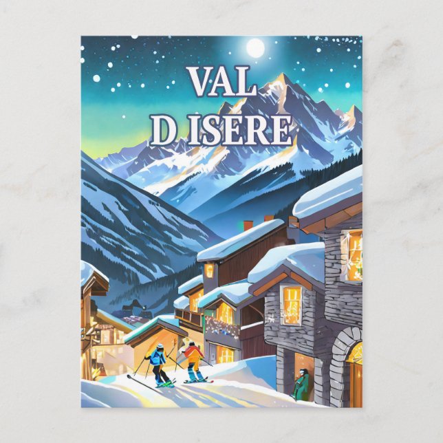 Explore the Elegance Alpine: Val d'Isère Postcard (Front)