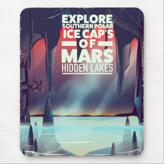 Explore the Ice Cap's Of Mars' Hidden lakes. Mouse Mat