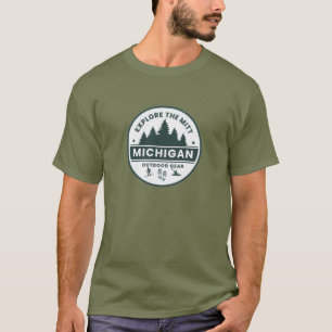 Explore The Mitt, Michigan Mens T-Shirt