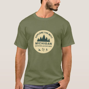 Explore The Mitt, Michigan Mens T-Shirt
