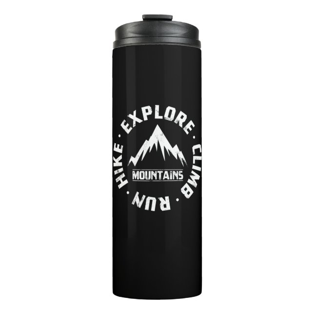 Explore The Mountains Thermal Tumbler (Front)