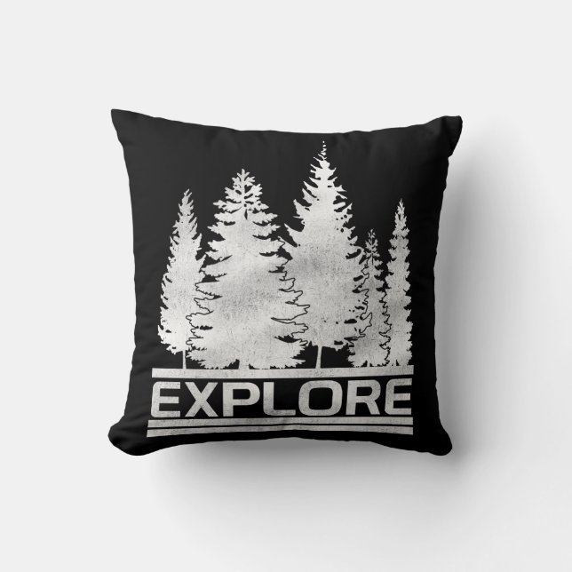 Explore the Nature Woods Cushion (Front)