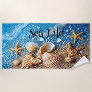 Explore the Underwater World Beach Towel