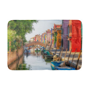 Explore the Vibrant Charm of Burano Bath Mat