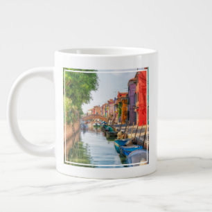 Explore the Vibrant Charm of Burano Large Coffee Mug
