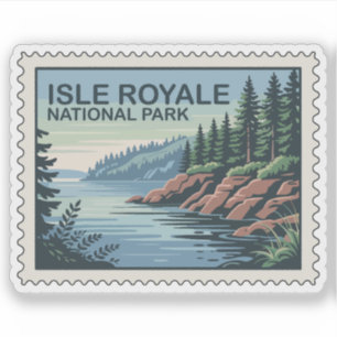 Explore the Wild Side of Isle Royale Stamp
