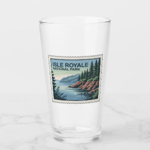 Explore the Wild Side of Isle Royale Stamp Glass