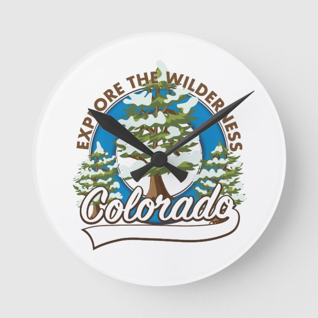 Explore the Wilderness, Colorado Round Clock (Front)