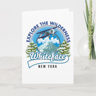 Explore the Wilderness, Whiteface New York  Holiday Card