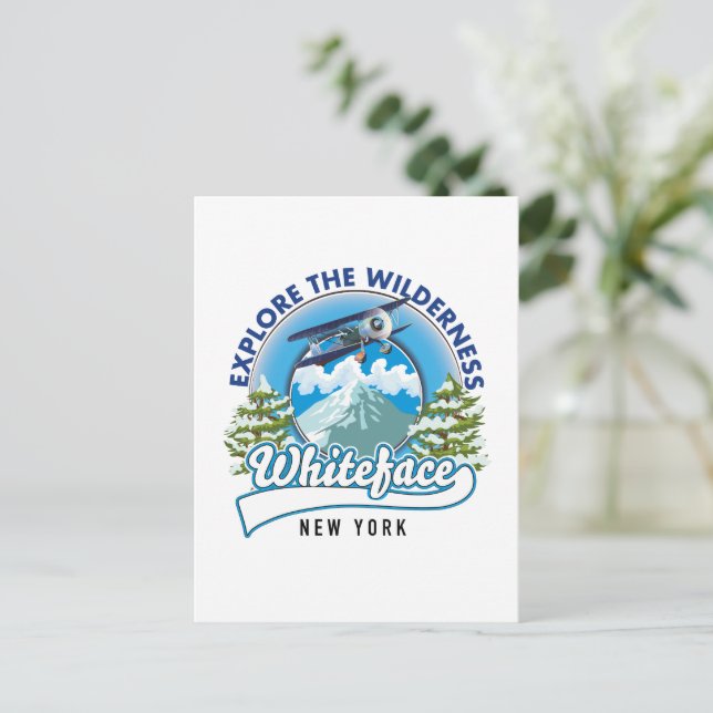 Explore the Wilderness, Whiteface New York  Postcard (Standing Front)