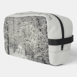 Explore the winter forest trails dopp kit