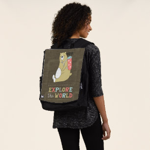 Explore the World Boho Bear Backpack