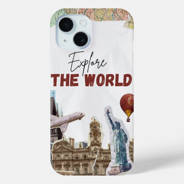 Explore the World Travel iPhone 15 Case (Back)