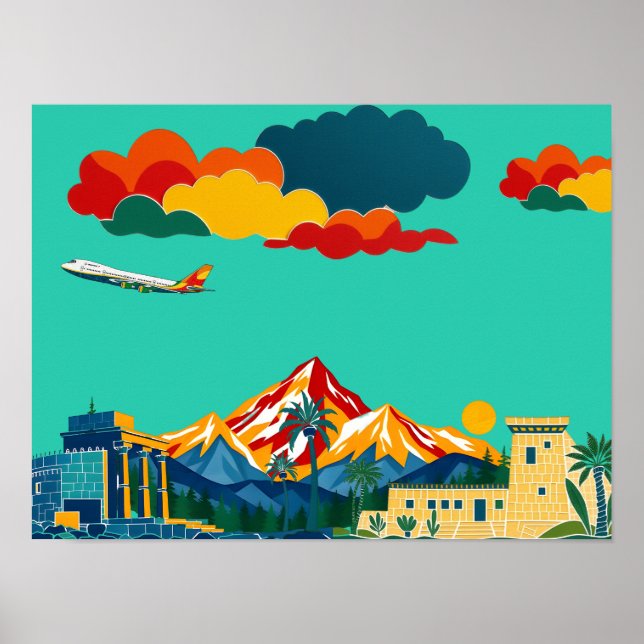 Explore the World with Colourful Adventures Poster (Front)