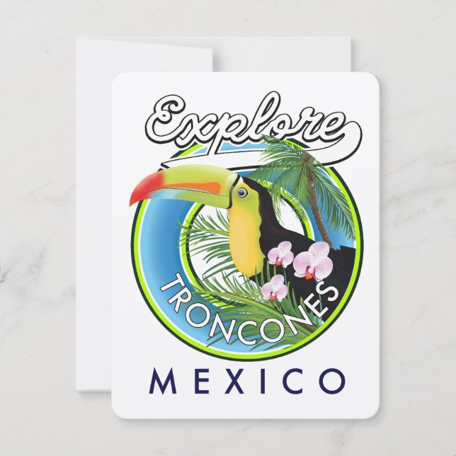 Explore Troncones Mexico retro logo (Front)
