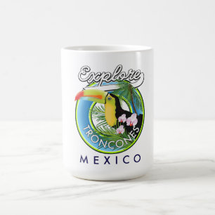Explore Troncones Mexico retro logo Coffee Mug