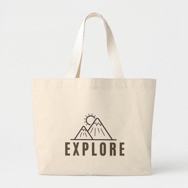 EXPLORE Vacation Travel Weekend Tote Bag  (Front)