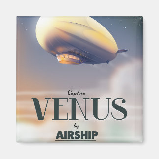 Explore Venus By Airship Magnet