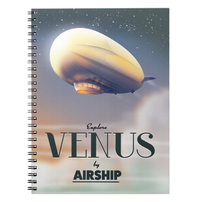 Explore Venus By Airship Notebook (Front)