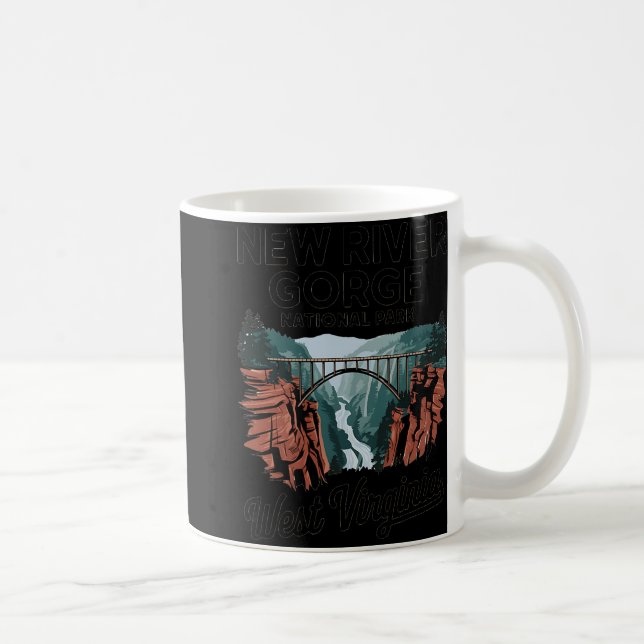 Explore West Virginia's New River Gorge National P Coffee Mug (Right)