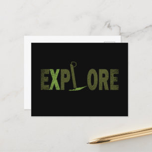Explore wilderness explorer holiday postcard