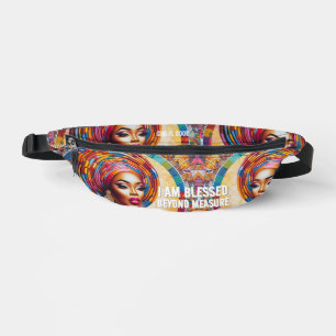 Explore with Confidence: I Am Blessed Stylish Back Bum Bags