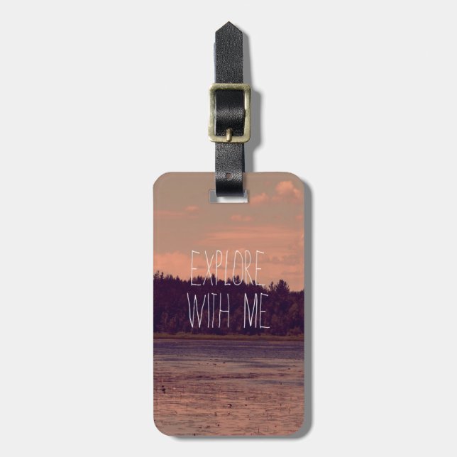 Explore With Me Luggage Tag (Front Vertical)