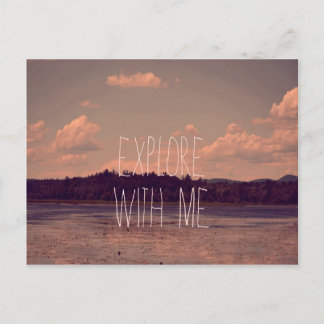 Explore with Me Postcard