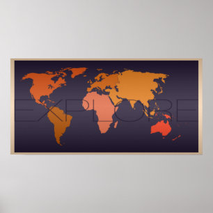 Explore World Map Poster
