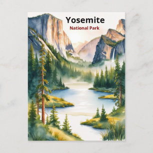 Explore Yosemite National Park: Nature’s Majestic  Holiday Postcard