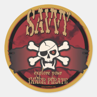 Explore Your Inner Pirate Classic Round Sticker