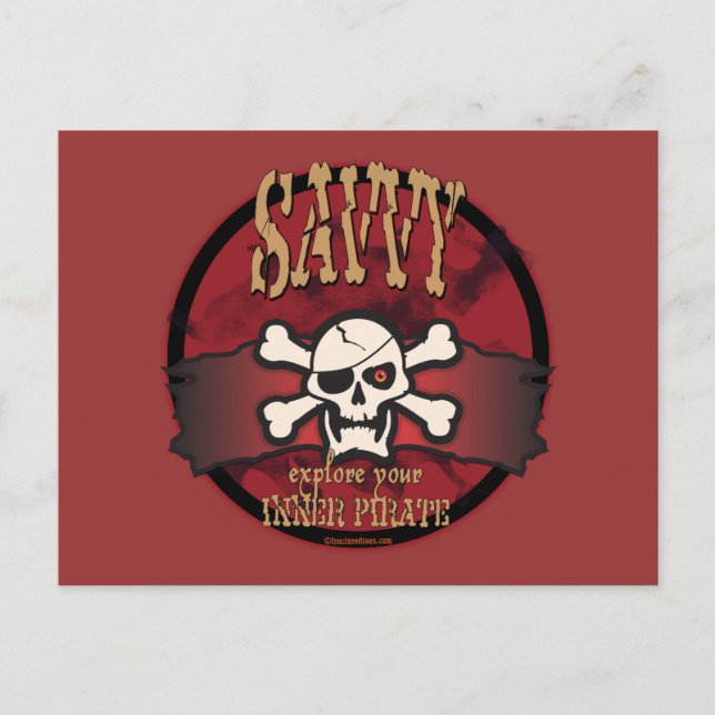 Explore Your Inner Pirate Postcard (Front)