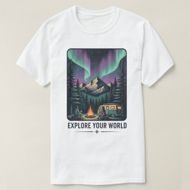 Explore Your World Adventure T-Shirt (Design Front)